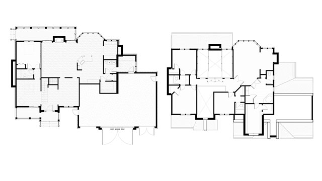 Plan of a Craftsman Style House in Middlefield, Connecticut