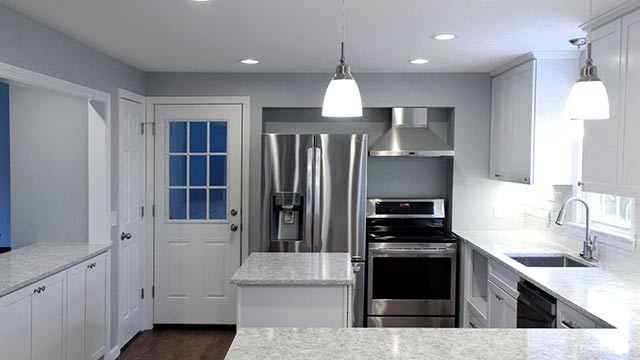 Interior photograph of a kitchen in Middletown, Connecticut