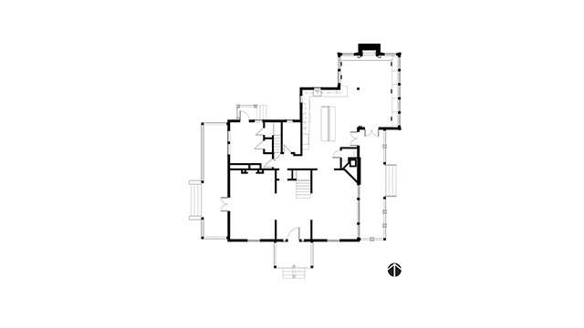 Floor plan of a mansion in Waterford, Connecticut