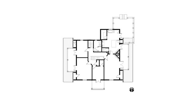 Second Floor plan of a mansion in Waterford, Connecticut