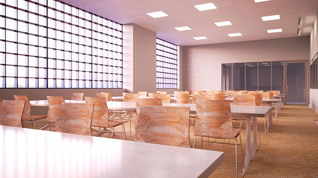 Interior Rendering of Insurity's Common Area in Connecticut