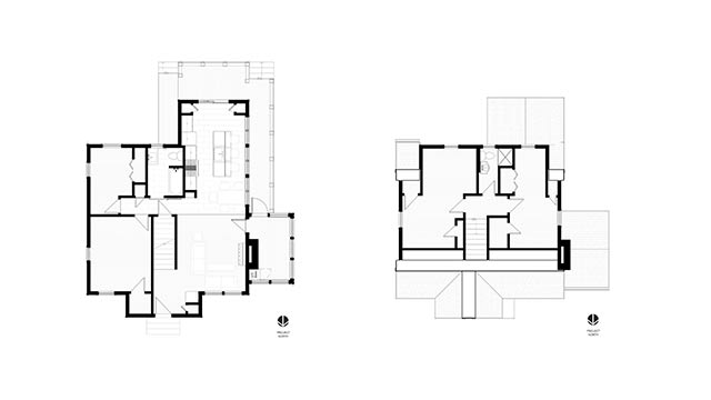 Floor plan of a Cape house in Plainville, Connecticut