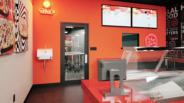 Interior of a Shah's Halal Food in Groton, Connecticut