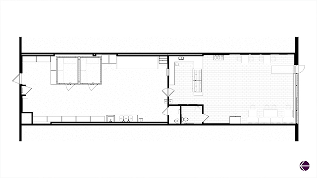 Floor Plan of a Shah's Halal Food in Groton, Connecticut