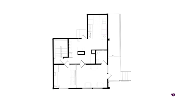 Floor Plan of a Shah's Halal Food in Groton, Connecticut