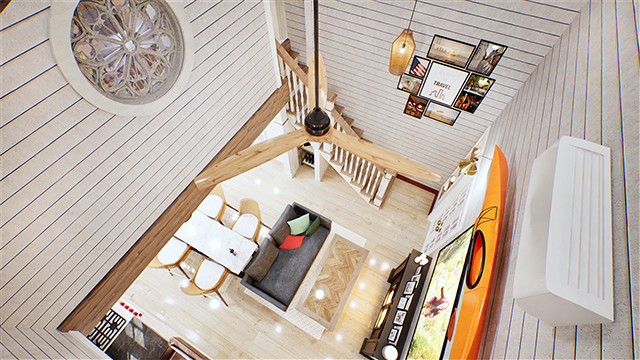 Rendering of a guest house in Waterford, Connecticut