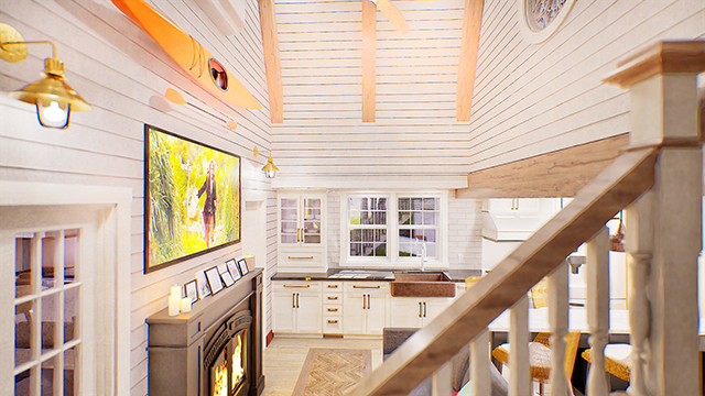 Rendering of a guest house in Waterford, Connecticut